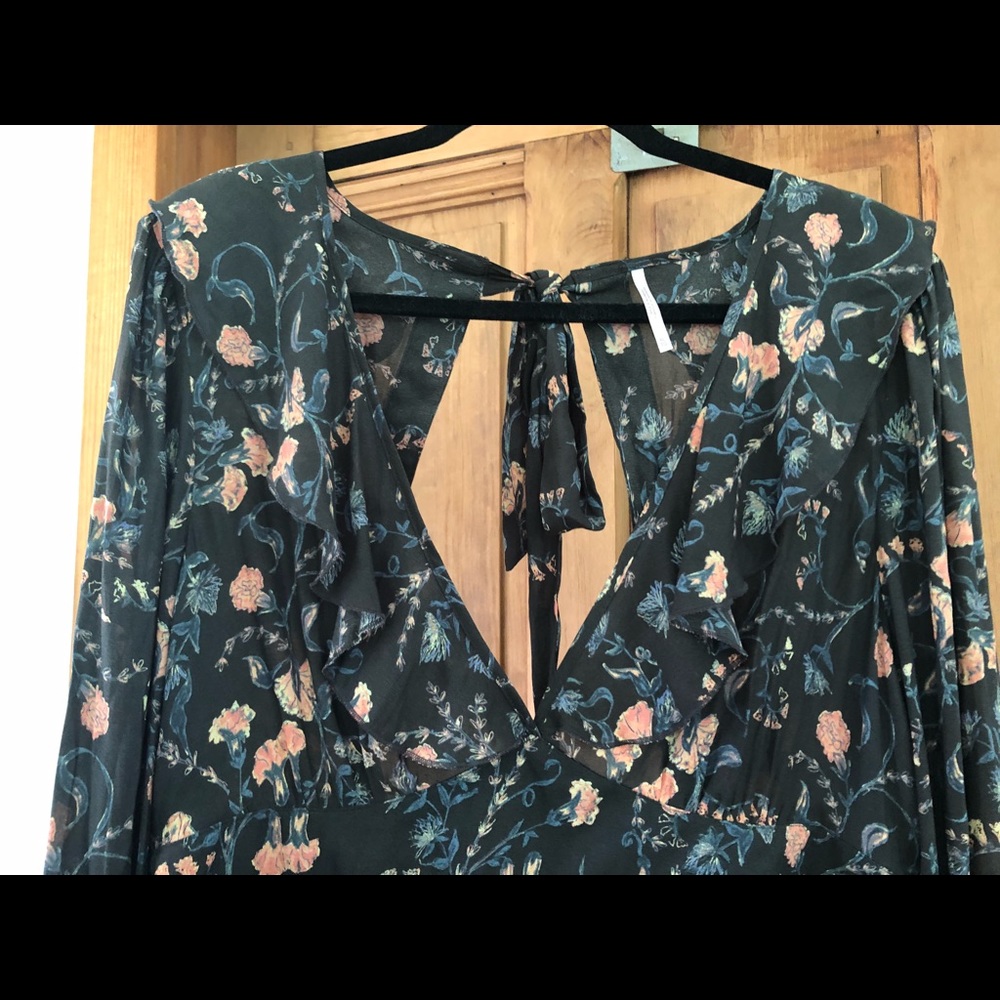 Free People Smooth Operator floral mini dress/tunic - Picture 7 of 9